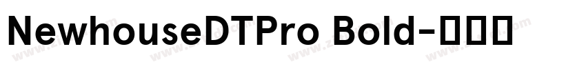 NewhouseDTPro Bold字体转换